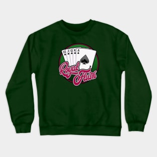 Royal Flush Poker Hand Crewneck Sweatshirt